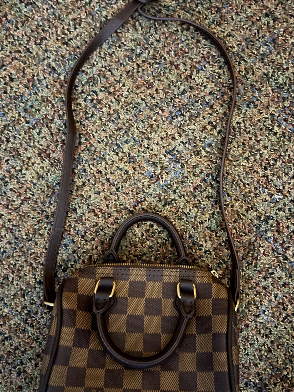 Checkered Kid Purse